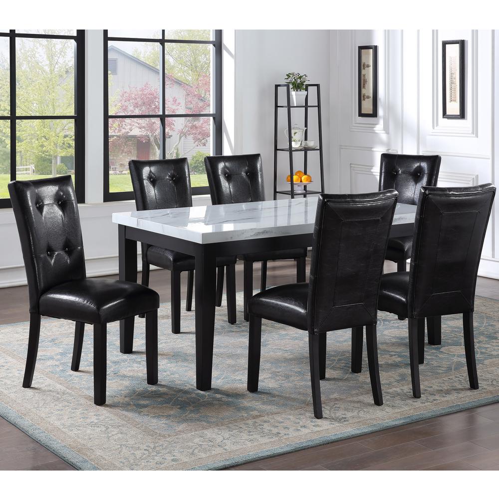 Sterling Faux Marble Top Dining Table