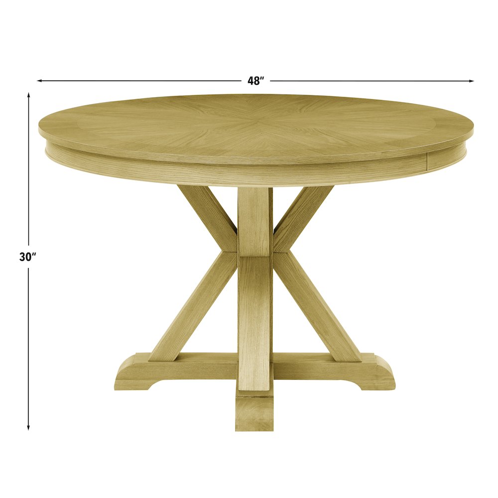 Rylie Dining Table, Natural Finish