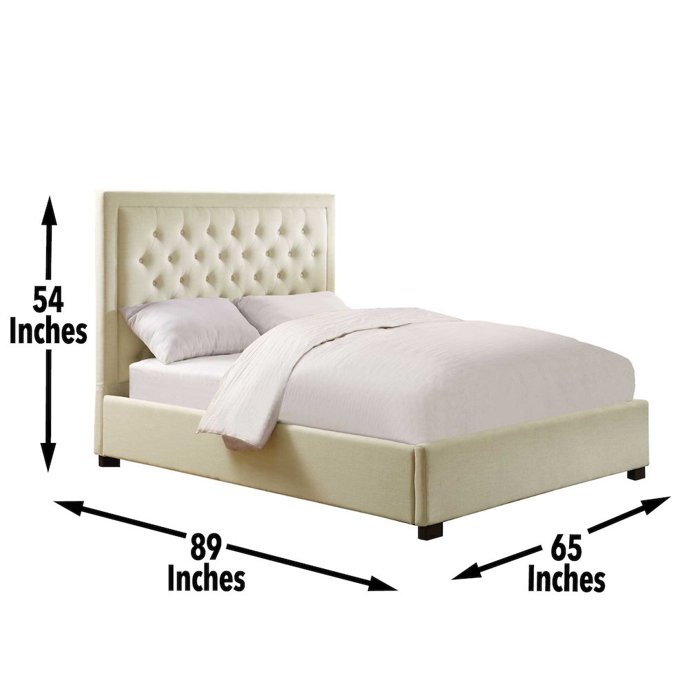 Isadora Queen Bed White
