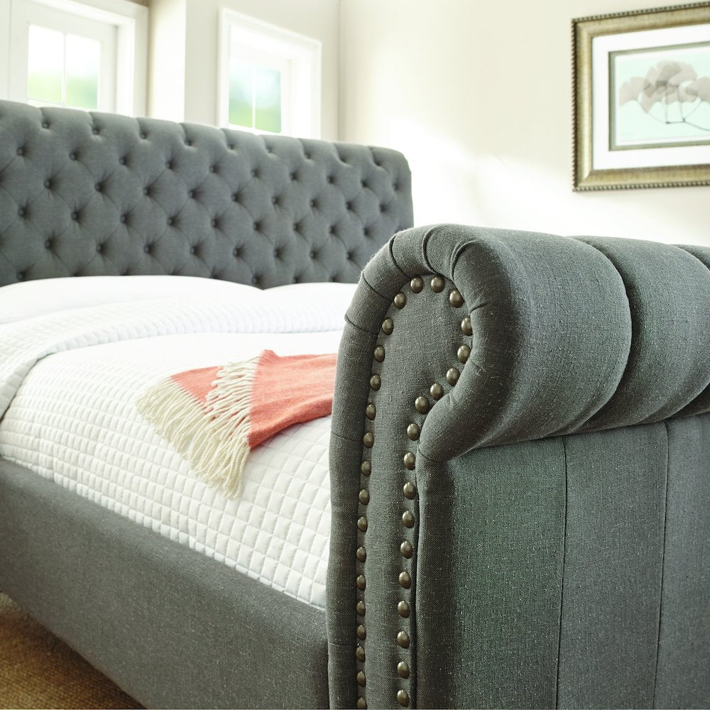 Swanson King Bed Gray