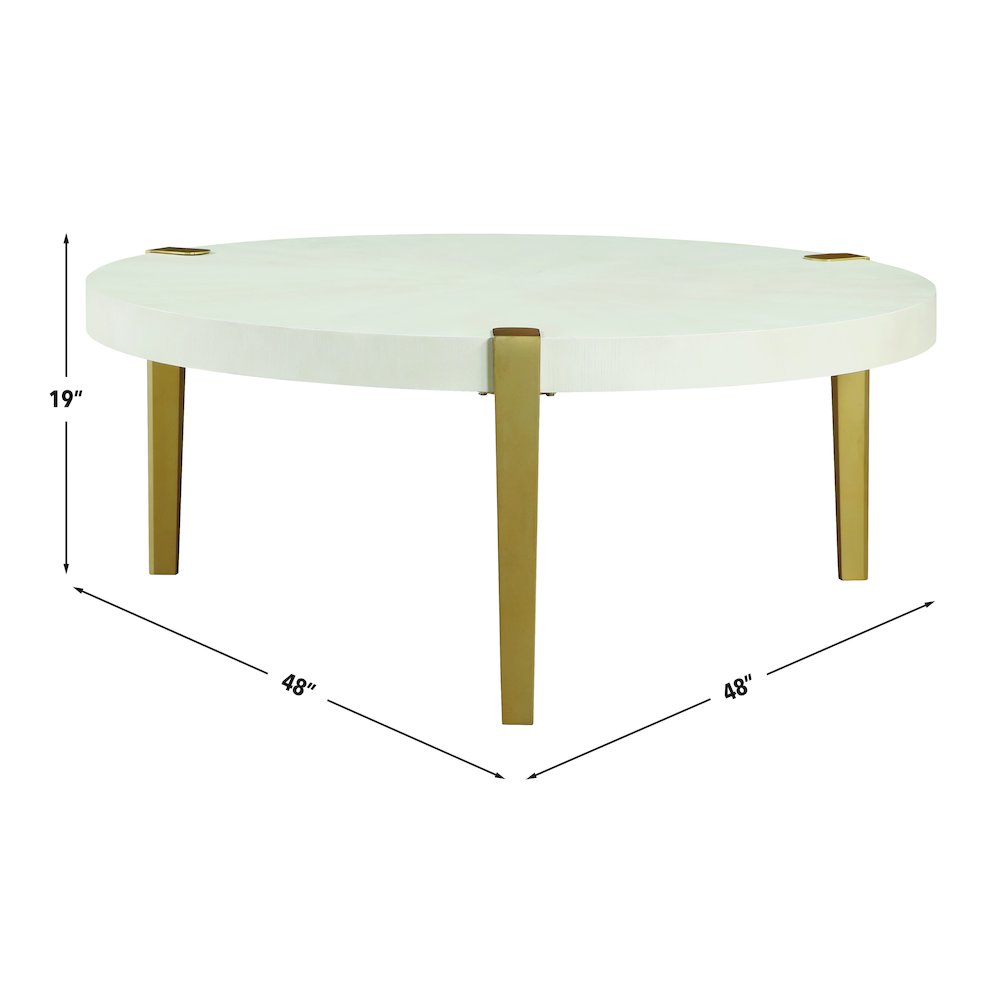 Gracie Coffee Table, White