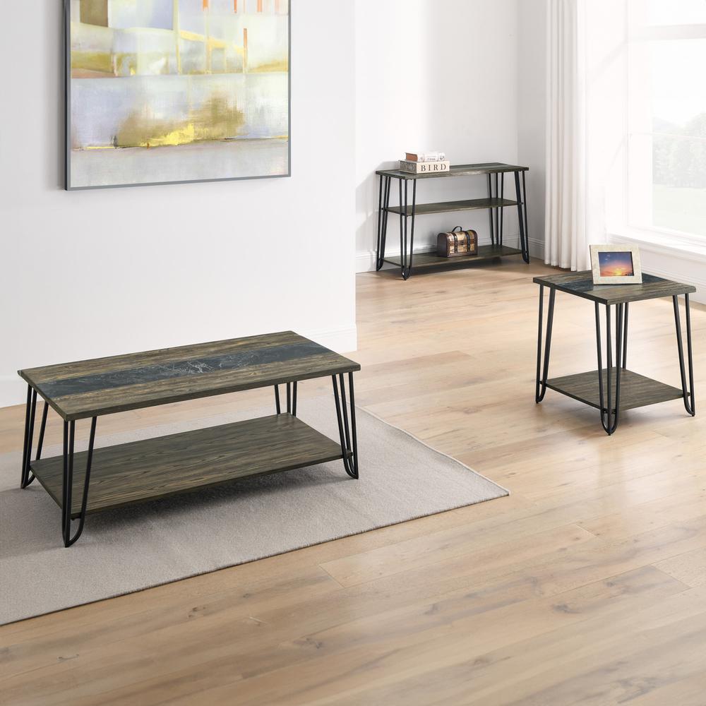 Harper Sofa Table with SIntered Stone Inlay