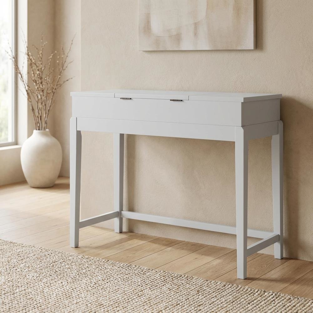 Snow White Vanity Table with Elegant Design for Bedroom or Dressing Area