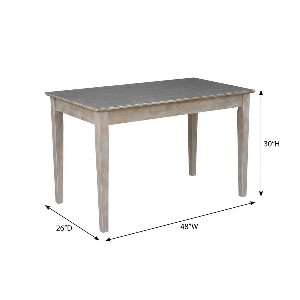 Gray Writing Desk With Drawer For Office Spaces, Modern Design