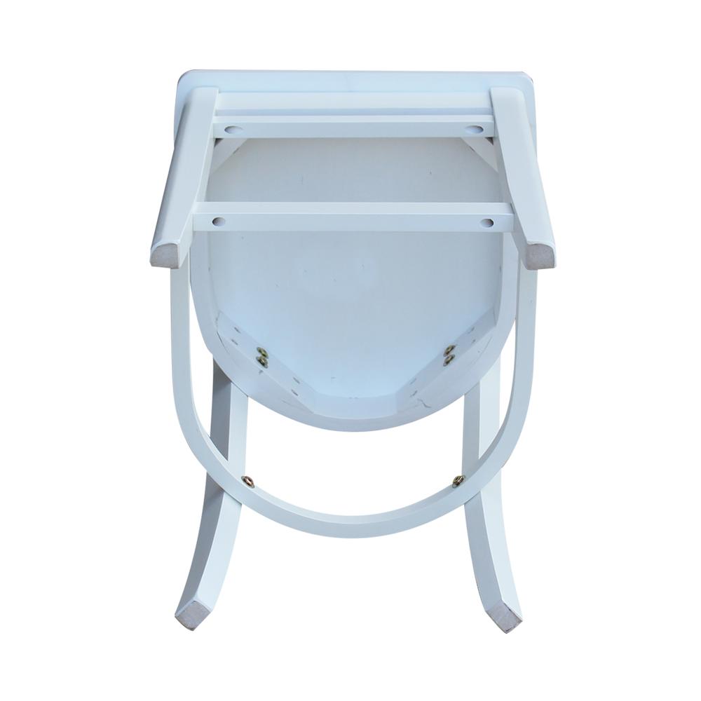 Emily Counter height Stool - 24" Seat Height, White