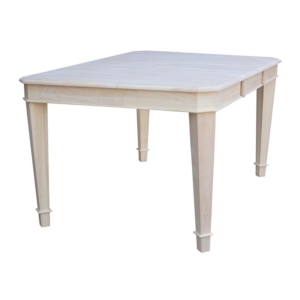 Tuscany Butterfly Leaf Dining Table, Unfinished