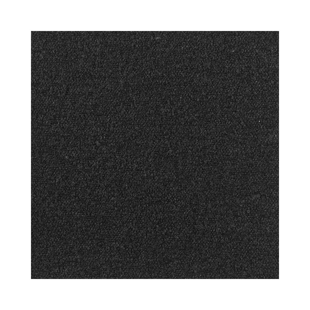 Black Boucle Fabric With Gold Chrome Base Glam Dining Chairs (Set Of 2)
