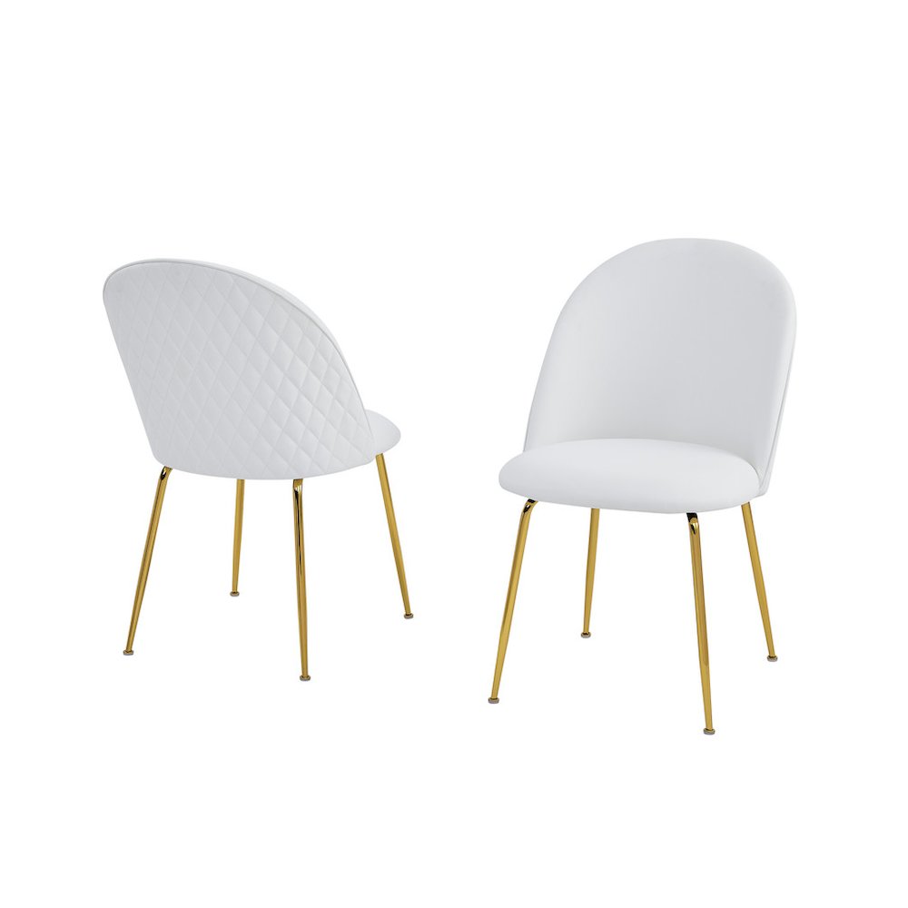 Best Quality Furniture Glass With White Marble Wrap Dining Set And White Chairs