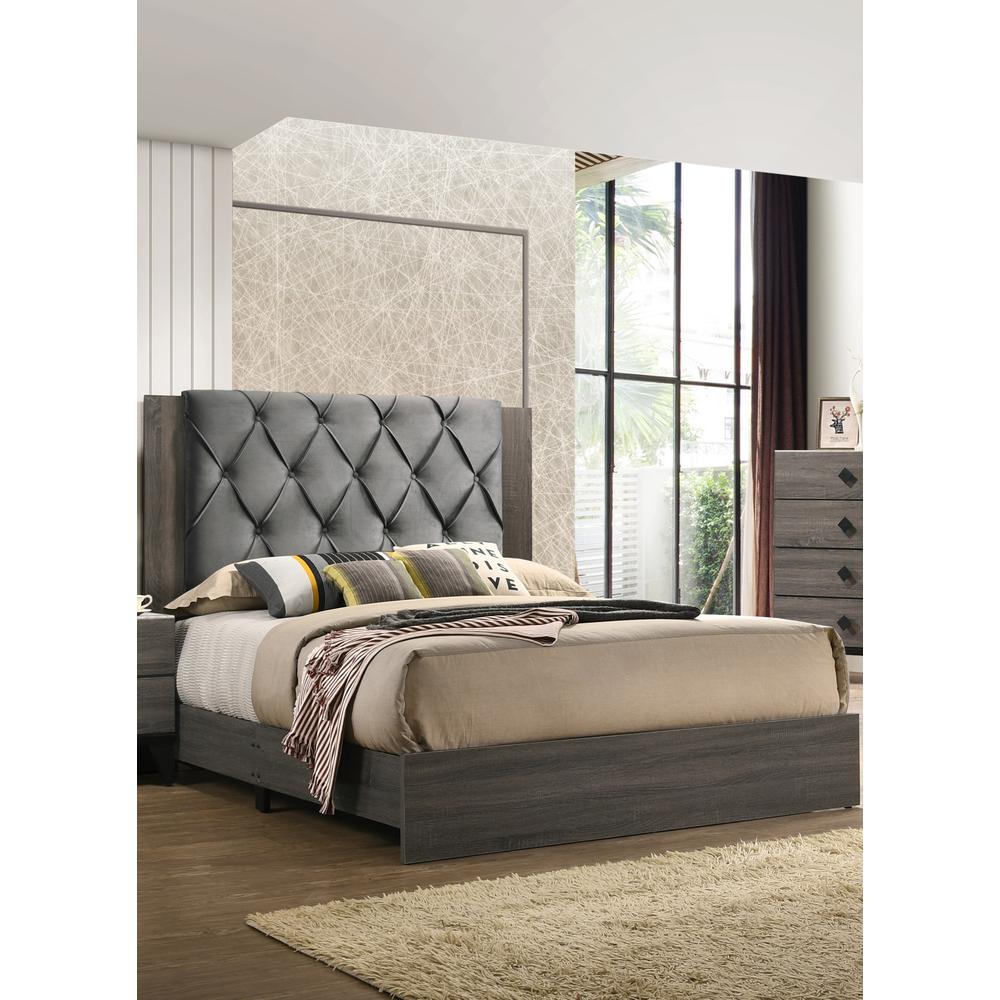 Madelyn Full Bed in Walnut Grey