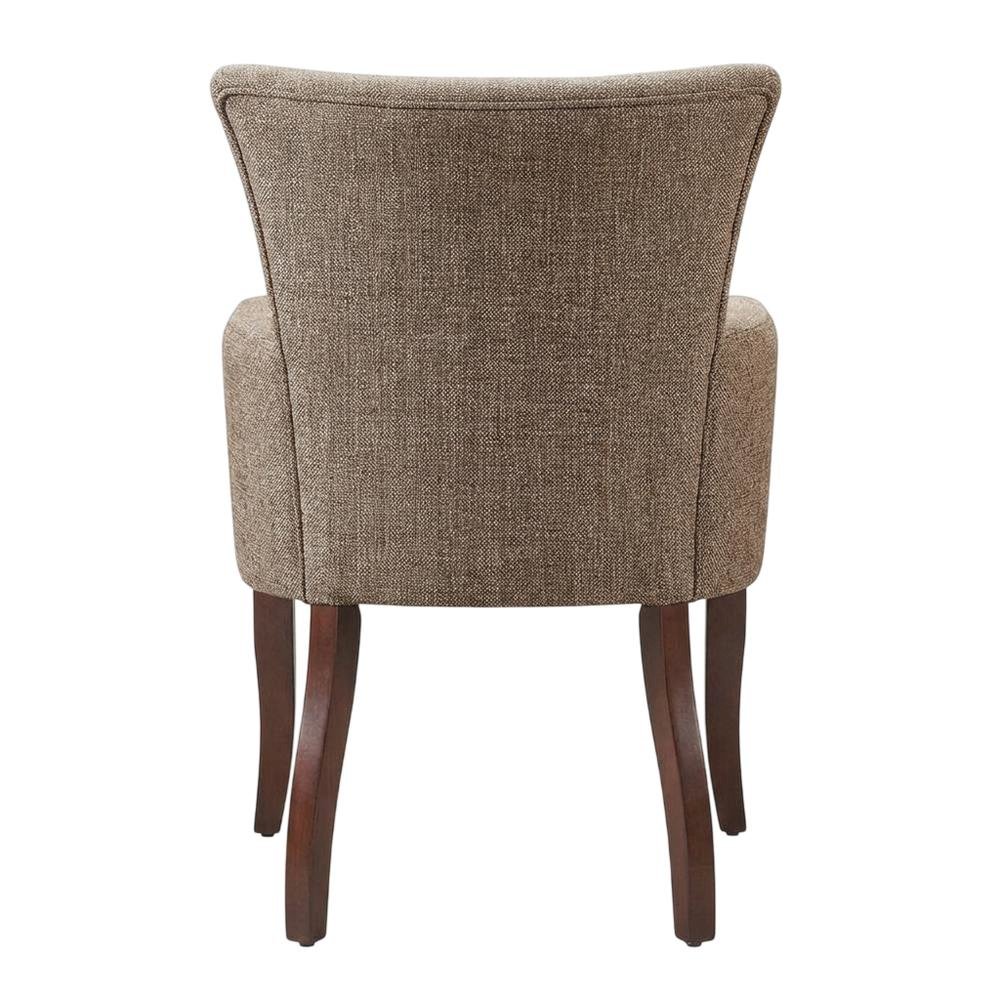 Espresso Arm Dining Chair with Elegant Design and Comfortable Seating