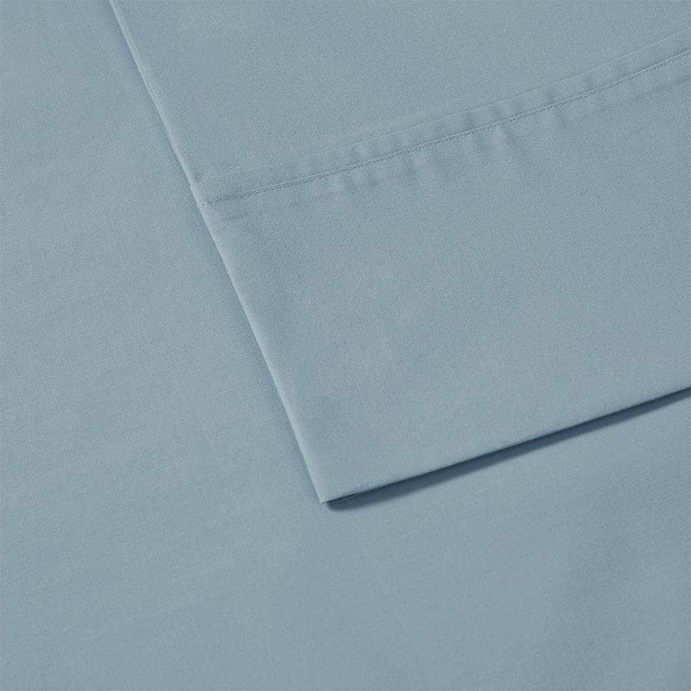 Luxe Teal Peached Percale Sheet Set, Belen Kox