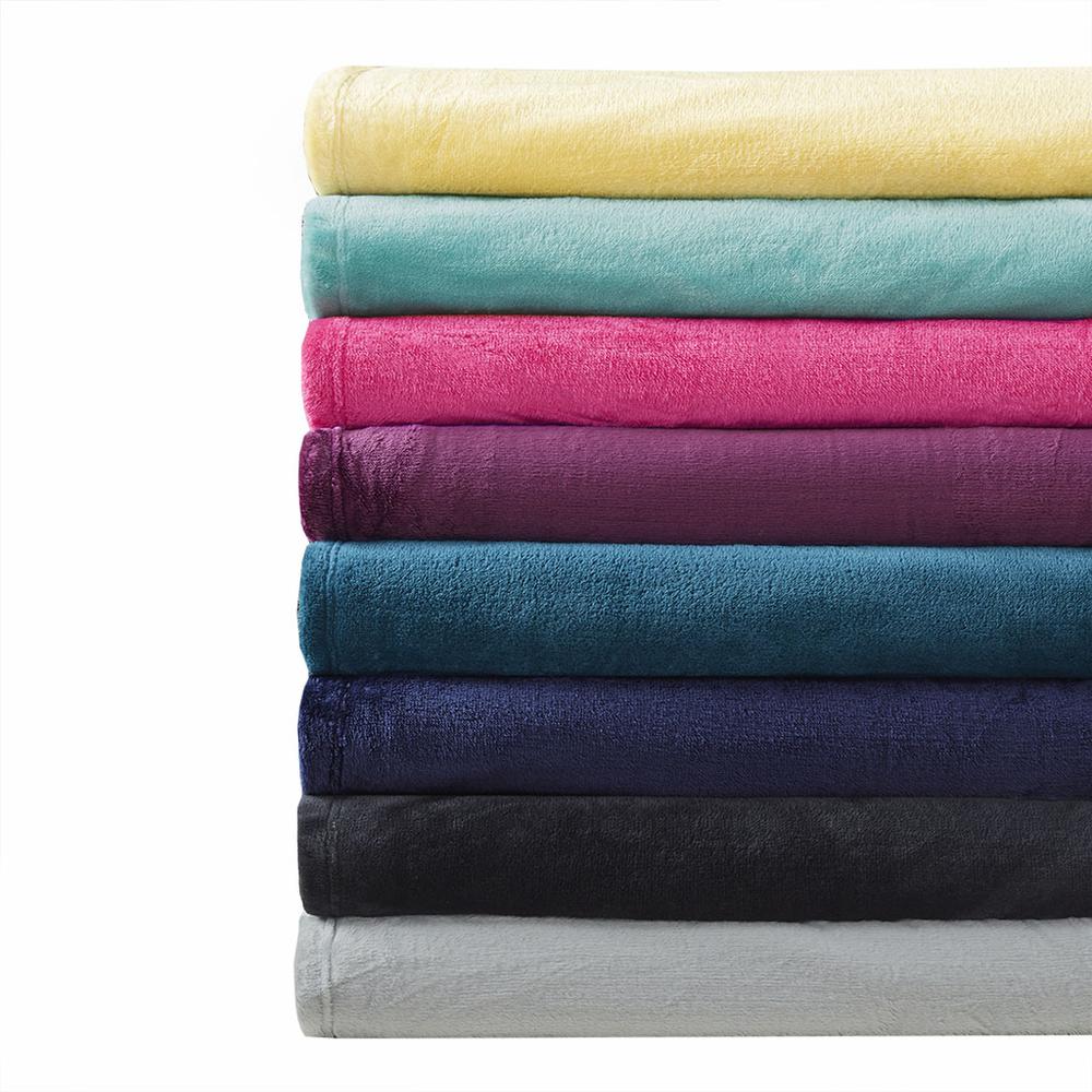 Aqua Microlight Plush Oversized Blanket, Belen Kox