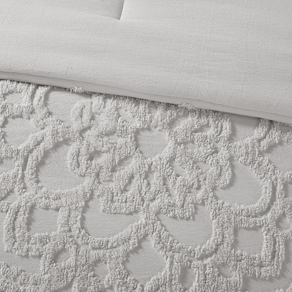 Laetitia Medallion Grey Comforter Set, Belen Kox