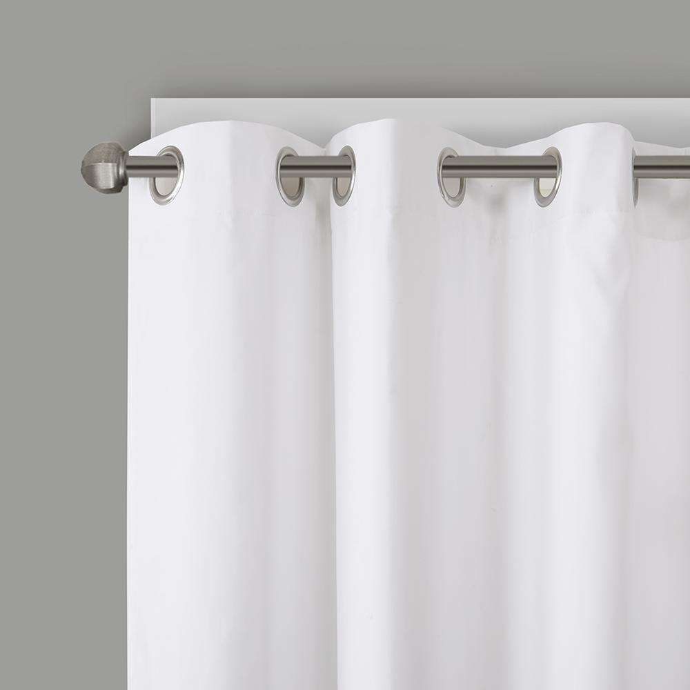 Blue Printed Blackout Window Panel with Foamback Lining, Belen Kox