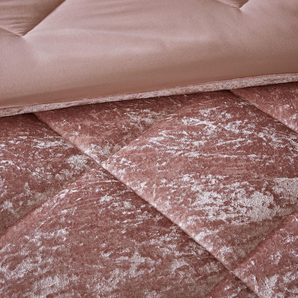 Lustrous Velvet Diamond Comforter Set, Belen Kox