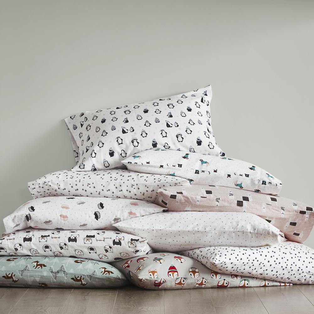Cotton Flannel Printed Sheet Set