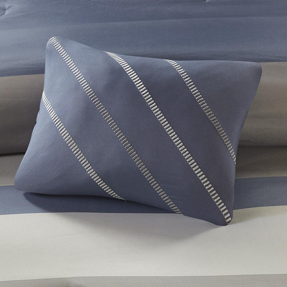 Serene Stripe Complete Bed Set with Sheets, Belen Kox