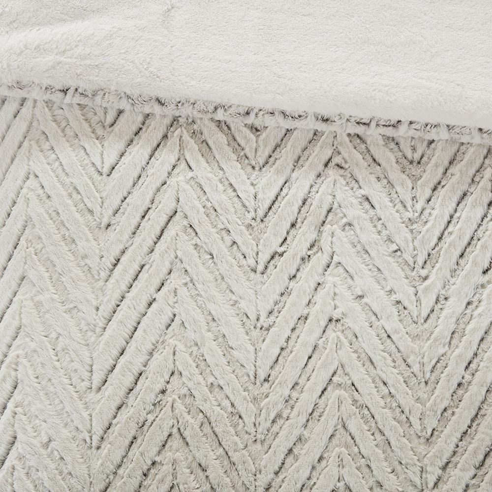 Cozy Fur Comforter Set - Ivory, Belen Kox