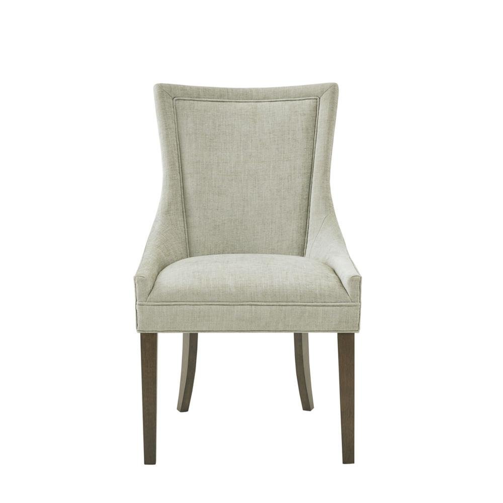 Green Dining Chairs Set of 2, Mid Century Upholstered Chairs for Dining Table