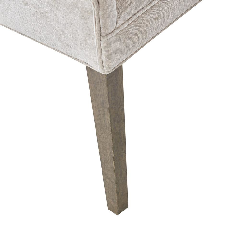Beige Dining Chairs Set of 2, Mid Century Upholstered Chairs for Dining Table