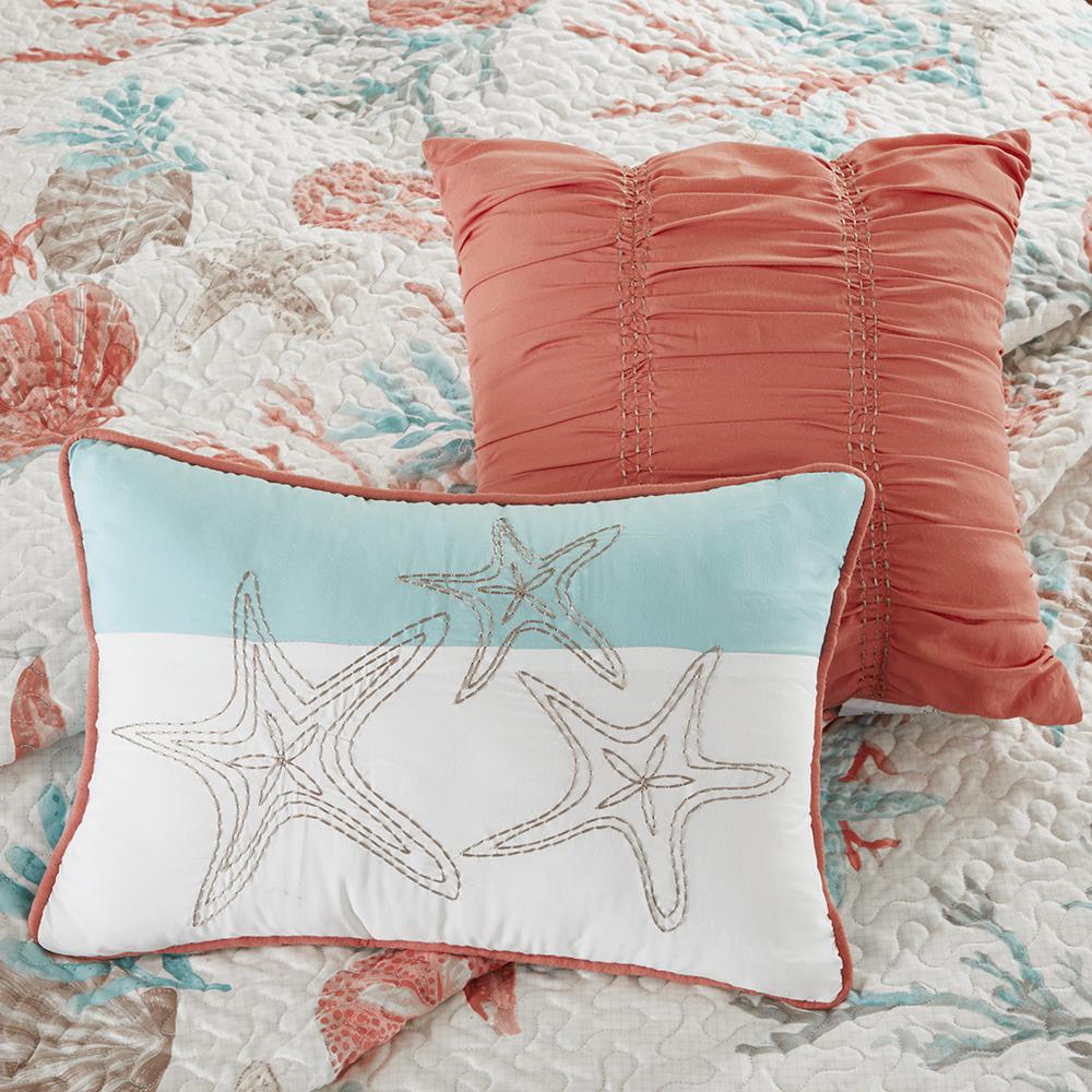 Vibrant Coastal Reversible 6pcs Sateen Coverlet Set, Belen Kox