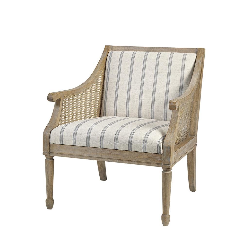Elegant Beige Wingback Recliner Chair – Classic Push Back Armchair