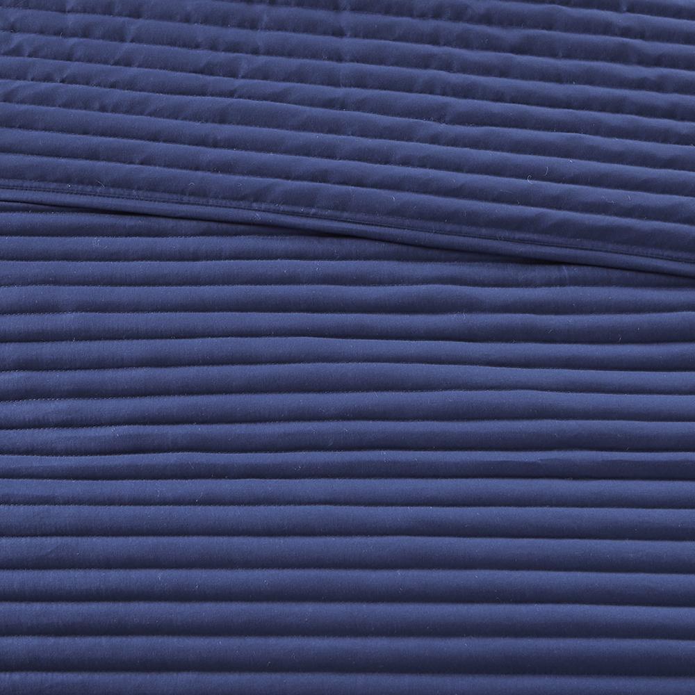 Serene Watercolor Stripe Seersucker Comforter Set, Belen Kox