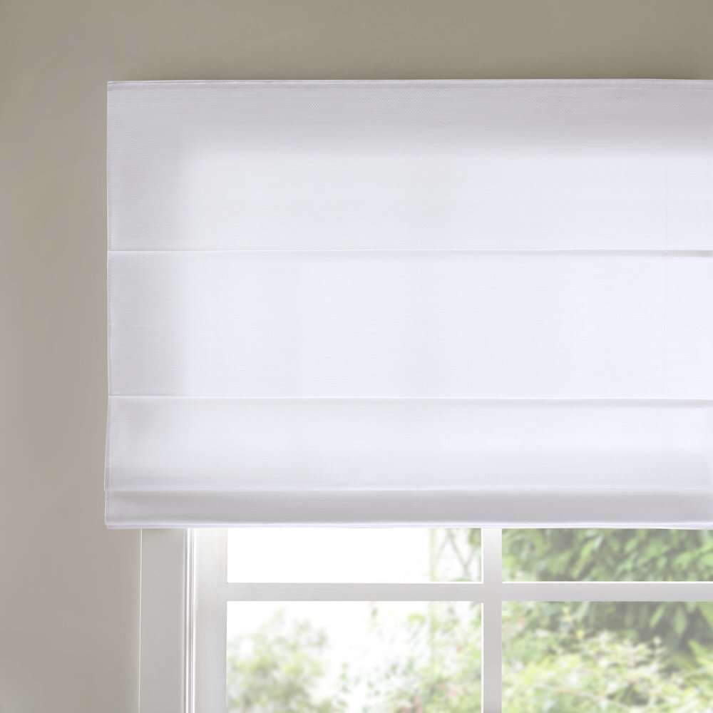 Galen Matte Cordless Roman Blind Galen Matte fabric, Matte white color
