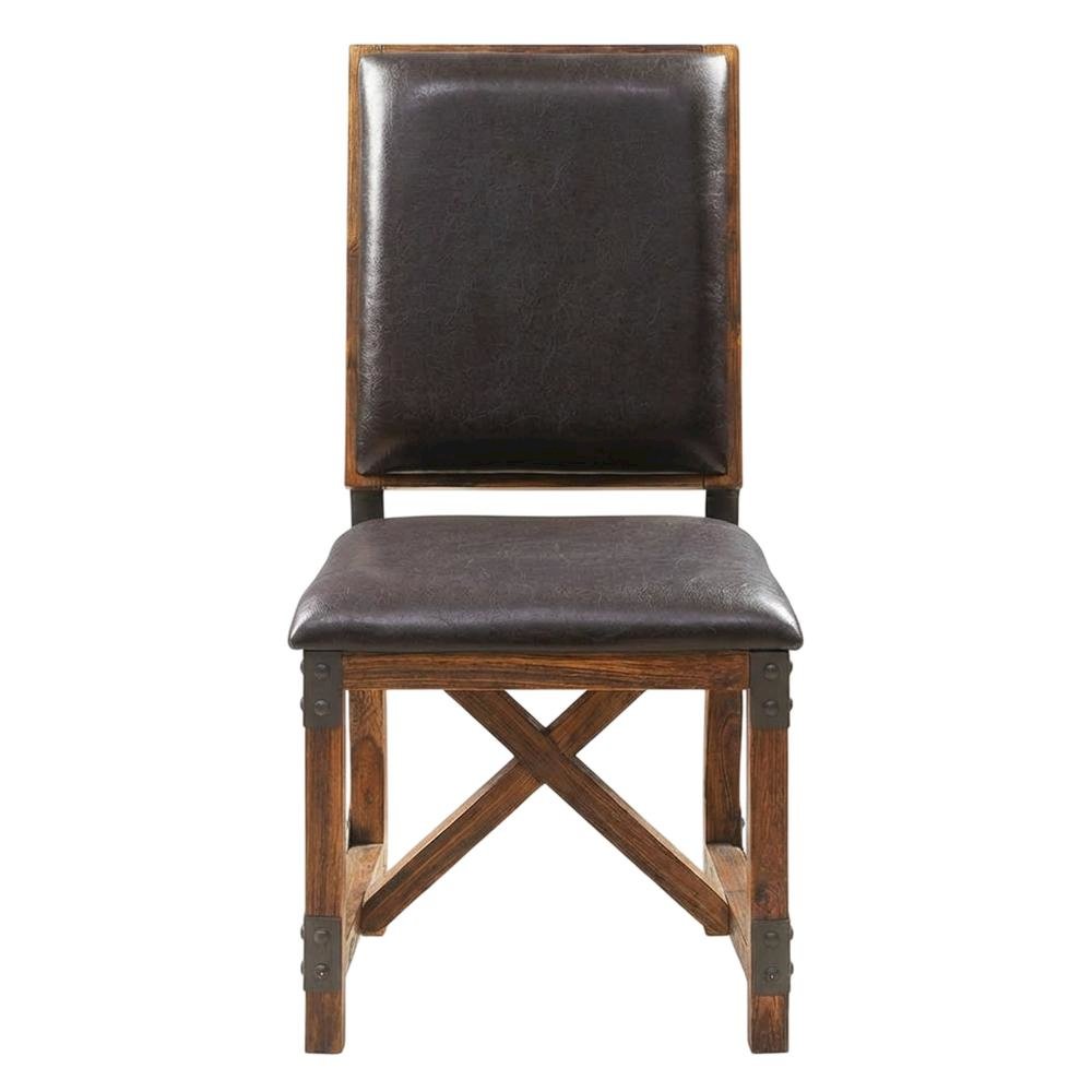 Chocolate Brown Dining Chair with Stylish Upholstery and Comfortable Design