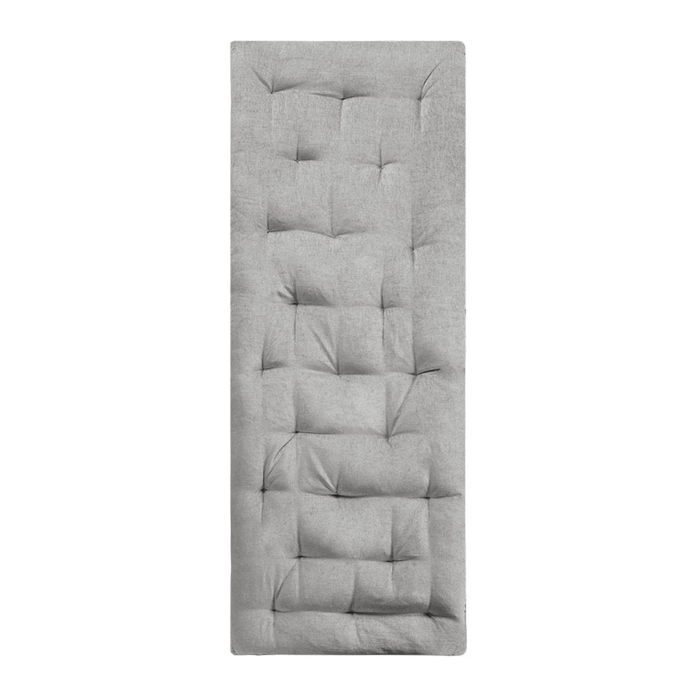 Luxe Grey Chenille Lounge Floor Pillow, Belen Kox