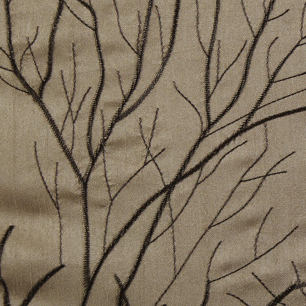 Tan Branch Embroidered Window Valance, Belen Kox