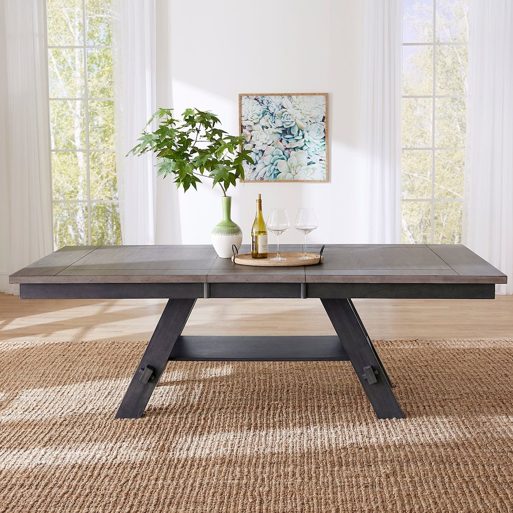 Lawson Rectangular Table in Rubberwood Solids w/ White Oak Veneers
