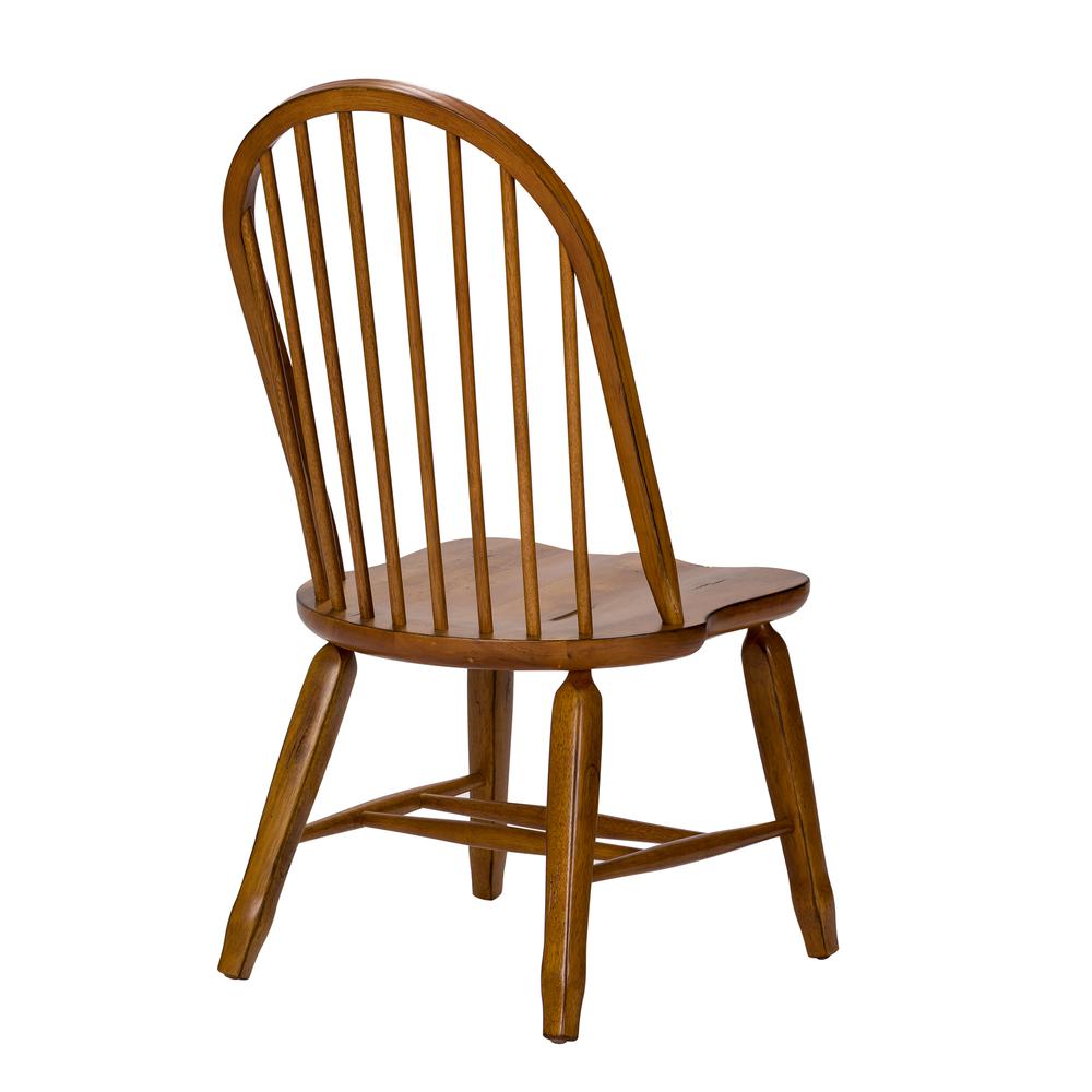 Treasures Bow Back Side Chair - Oak-Set of 2 in Rustic Oak