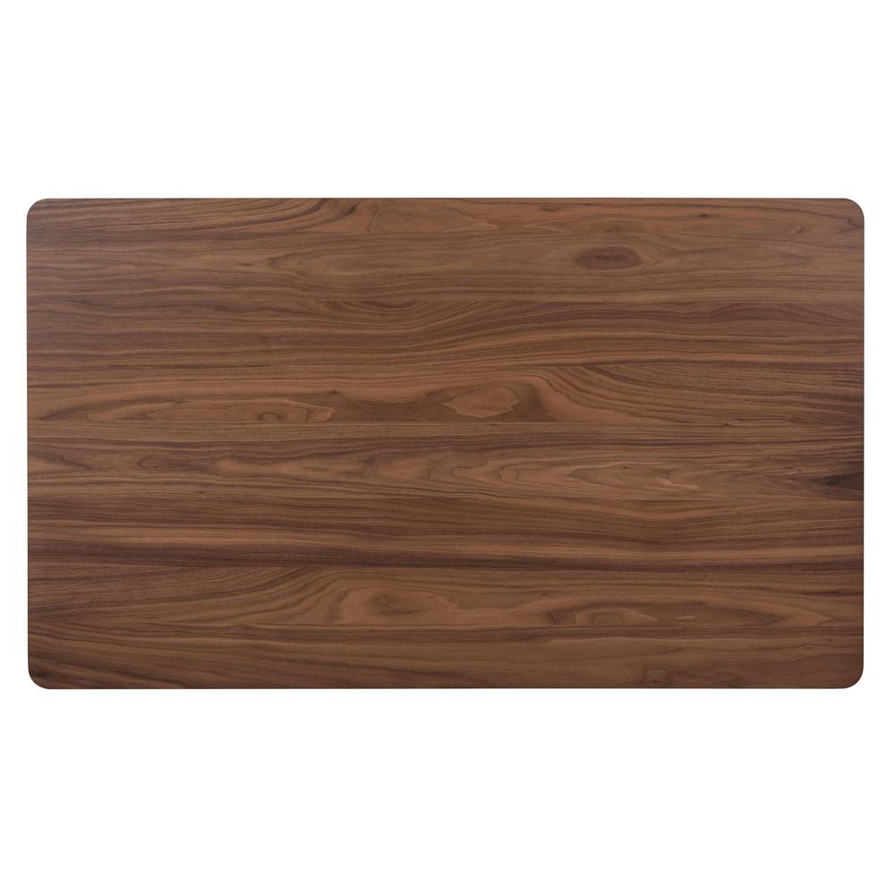 Space Savers Rectangular Leg Table in Satin Walnut