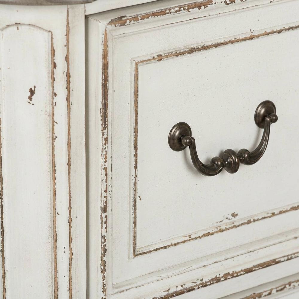 Antique White Jr Executive Media Lateral File with Ample Storage