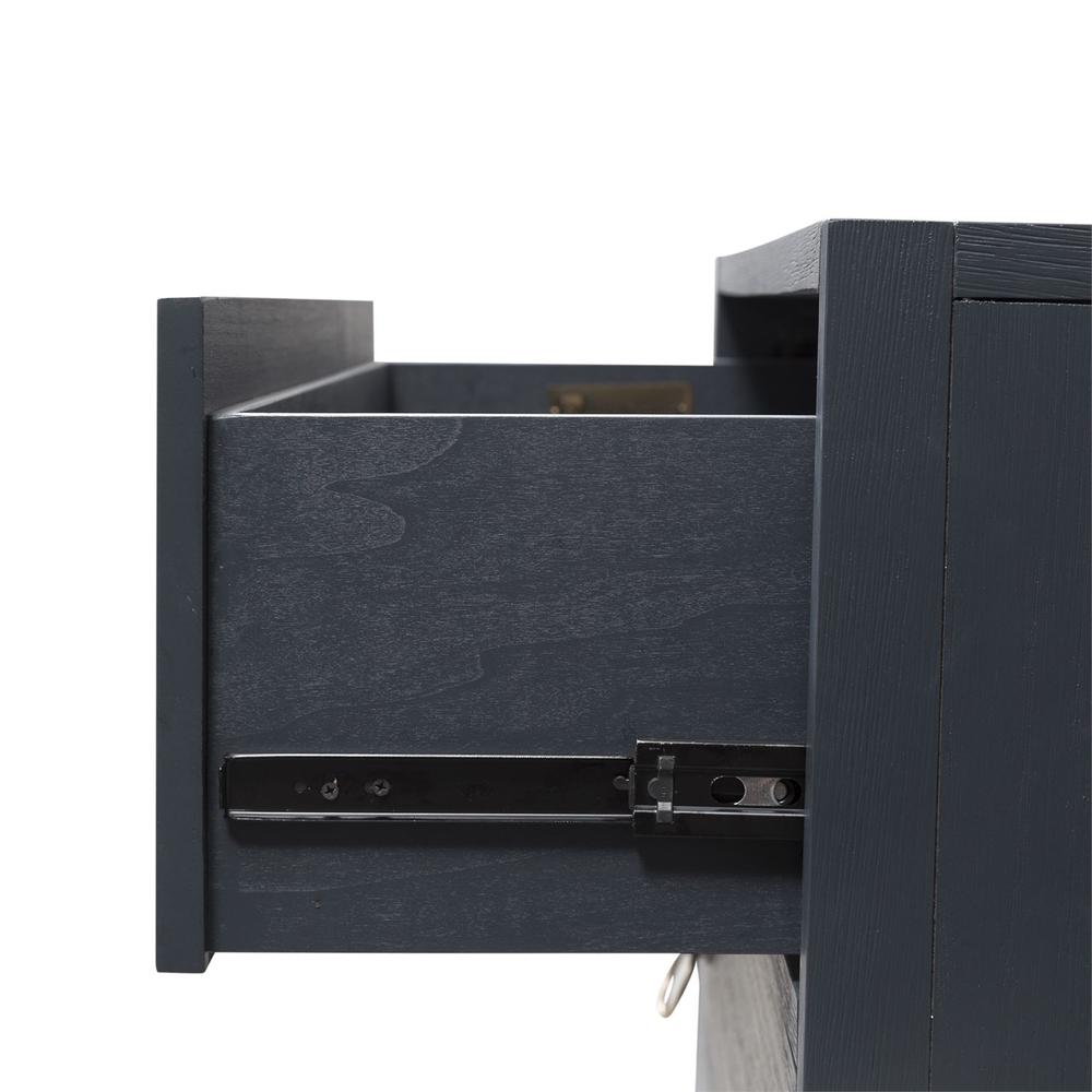 East End Accent Cabinet in Wirebrushed Denim