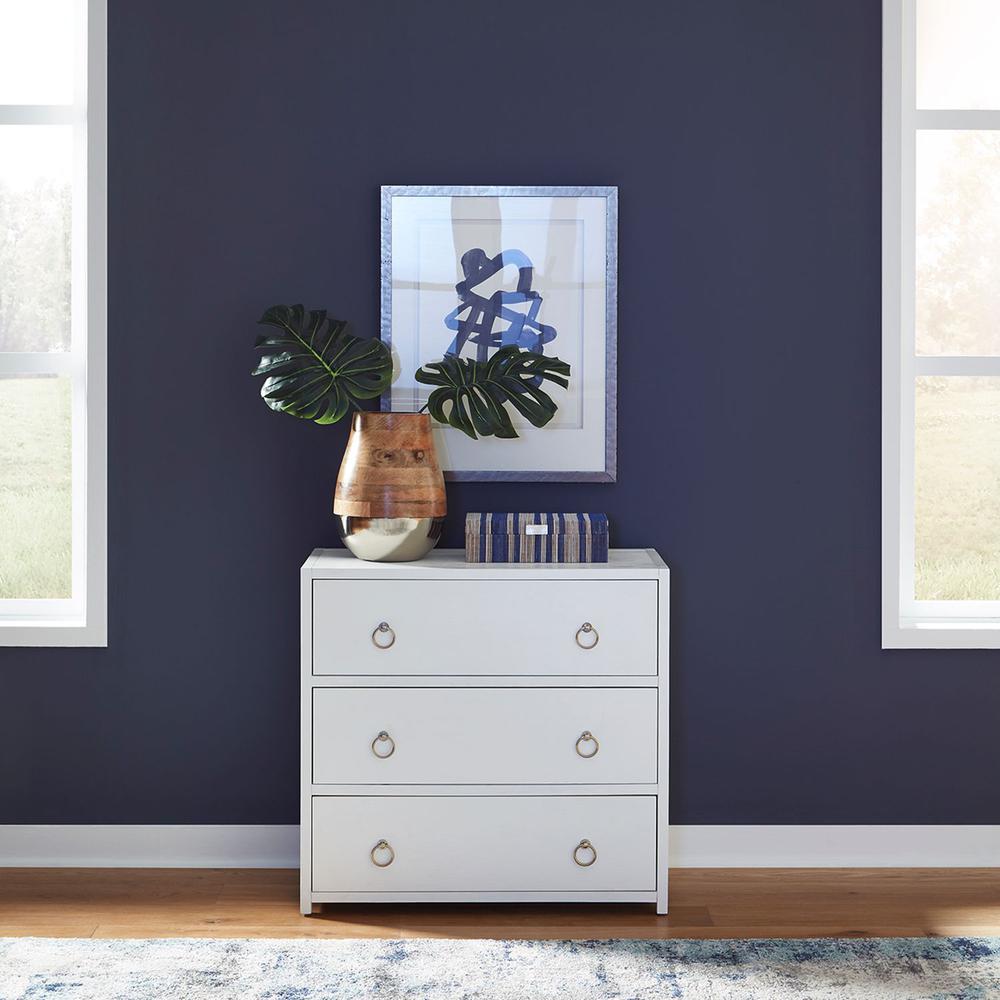 East End Accent Cabinet in Wirebrushed White