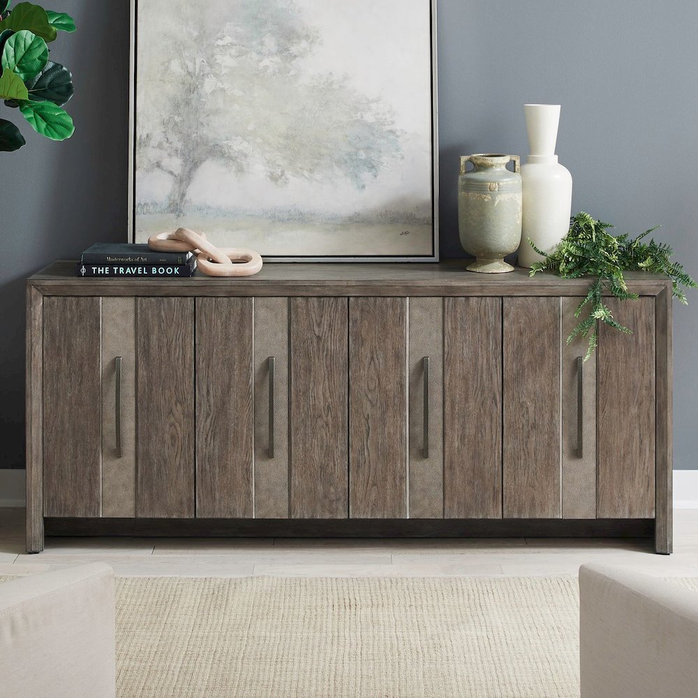 Lafayette 4 Door Accent Cabinet - Weathered Tobacco