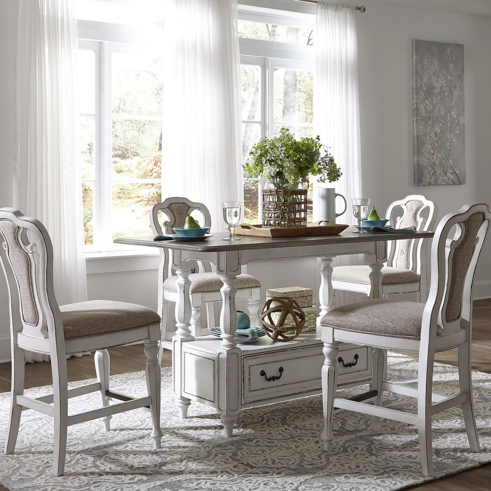 Magnolia Manor Gathering Table in Antique White