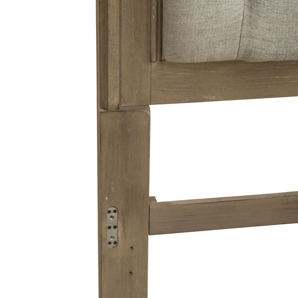 Magnolia Manor Queen Upholstered Panel Headboard - Weathered Bisque