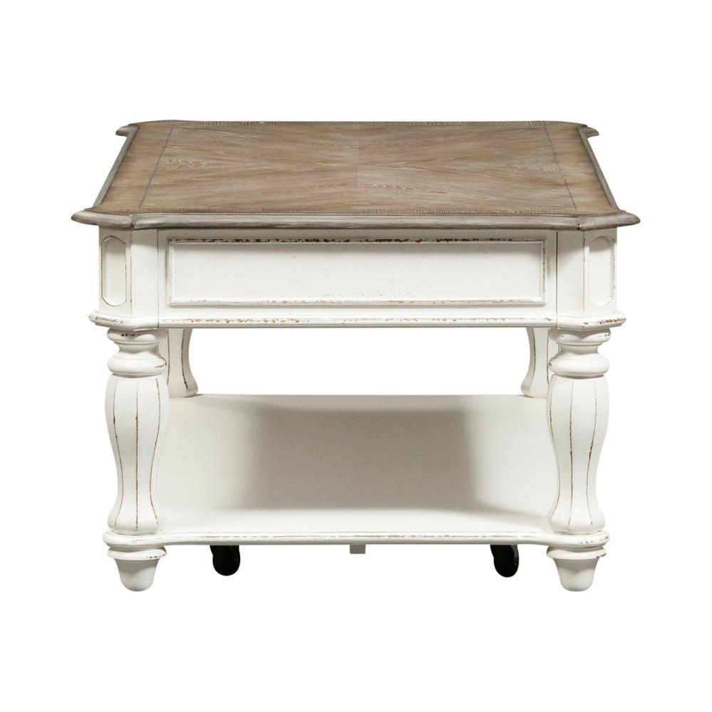 Magnolia Manor Lift Top Cocktail Table in Antique White