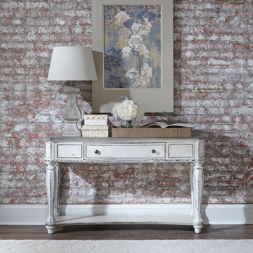 Magnolia Manor Sofa Table in Antique White