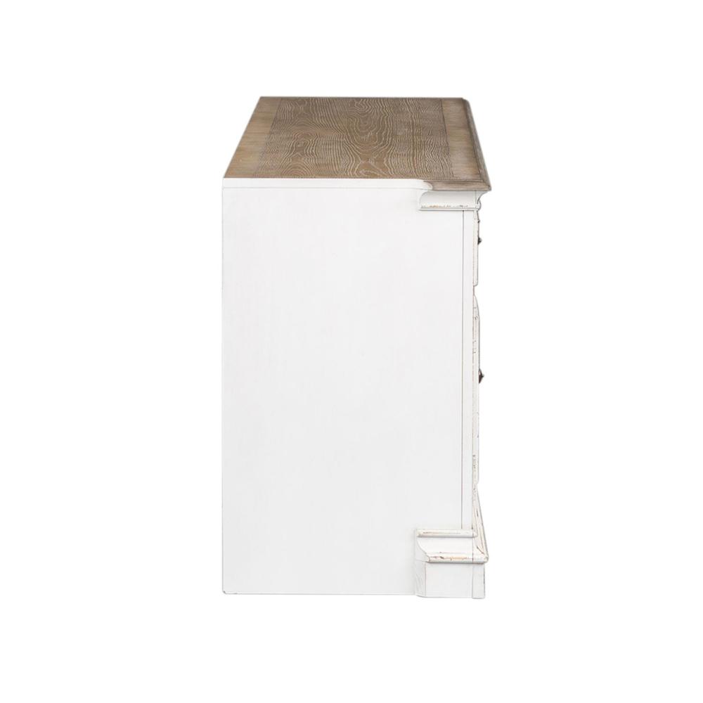 Magnolia Manor Entertainment TV Stand in Antique White
