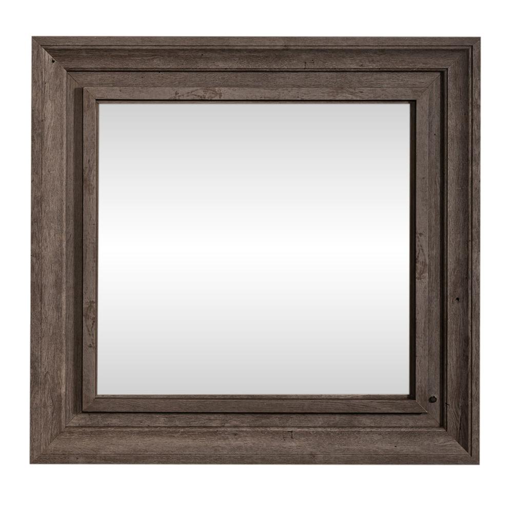 Horizons Lighted Mirror in Graystone