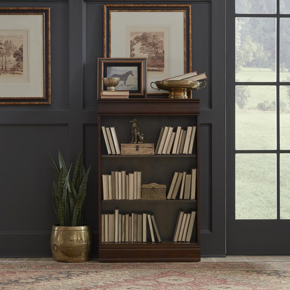 Brayton Manor Jr Executive 48 Inch Bookcase (RTA) in Cognac