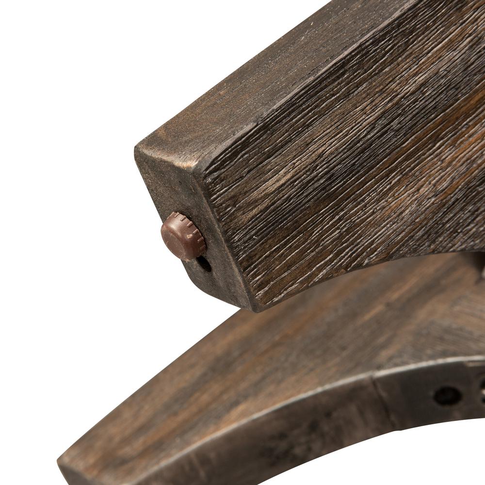 Cascade Chair Side Table in Wirebrush Rustic Brown