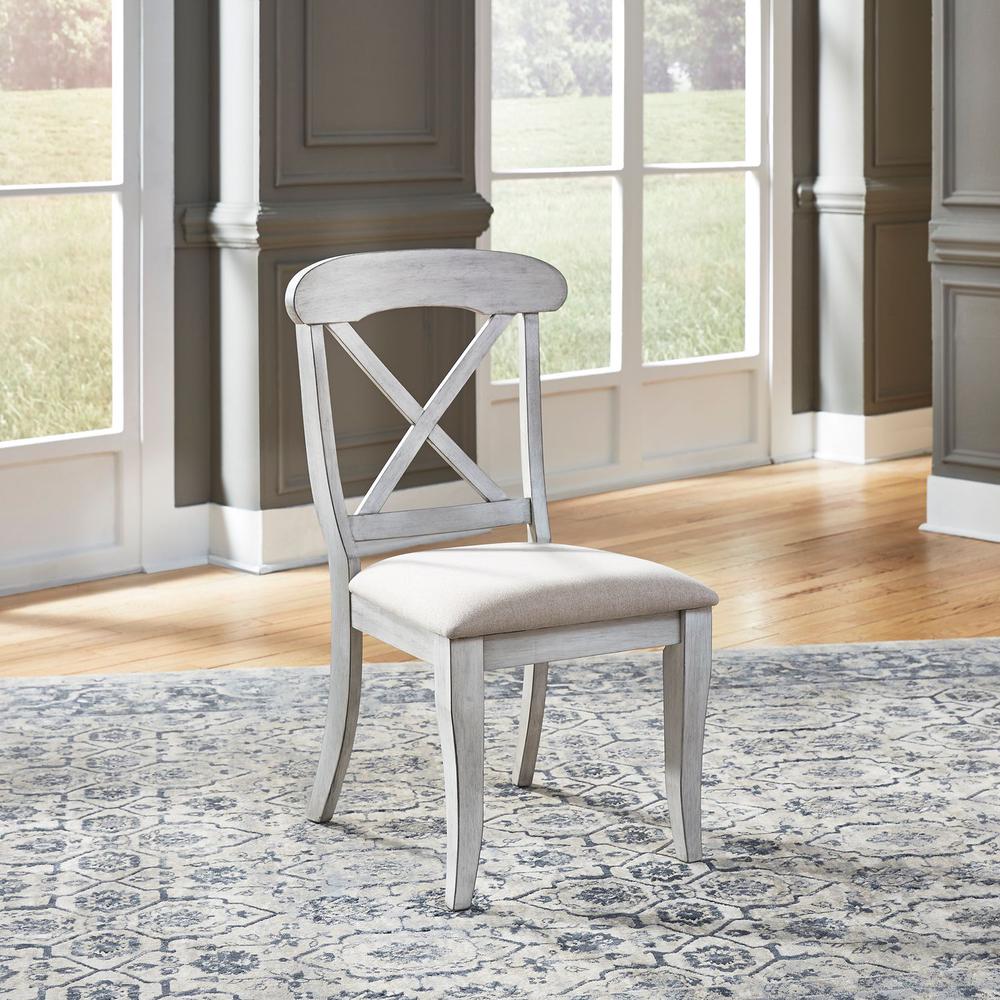 Upholstered X Back Side Chair (RTA)