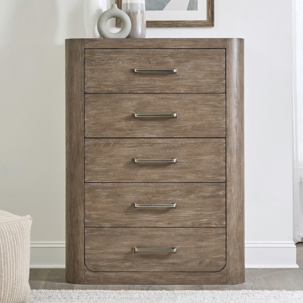 South Bend 5 Drawer Bedroom Chest Contemporary - Burnished Clay
