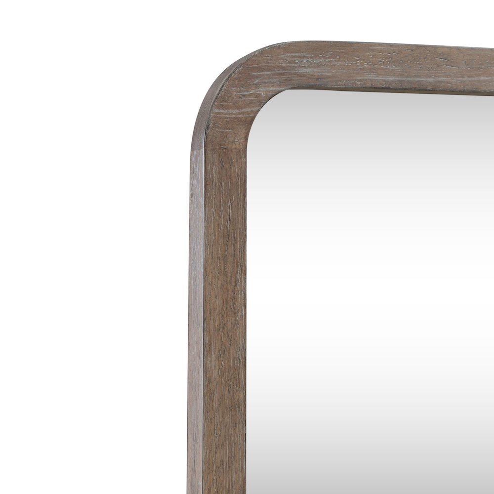 South Bend Landscape Mirror Contemporary Wood Framed 42" x 36" - Burnished Clay