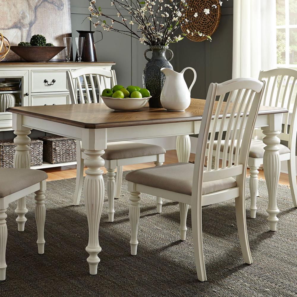Cumberland Creek Rectangular Leg Table in Nutmeg
